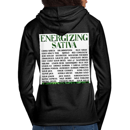 Unisex Lightweight Terry Hoodie - charcoal gray