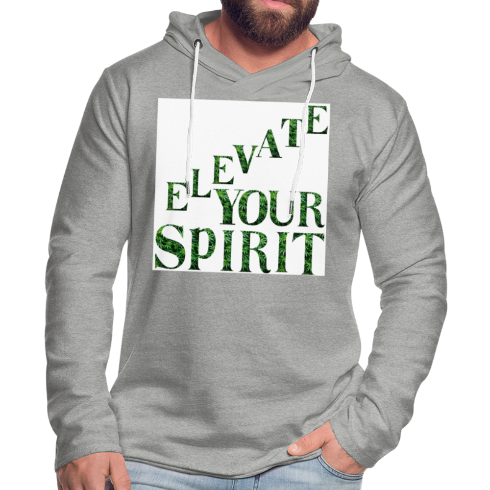 Unisex Lightweight Terry Hoodie - heather gray