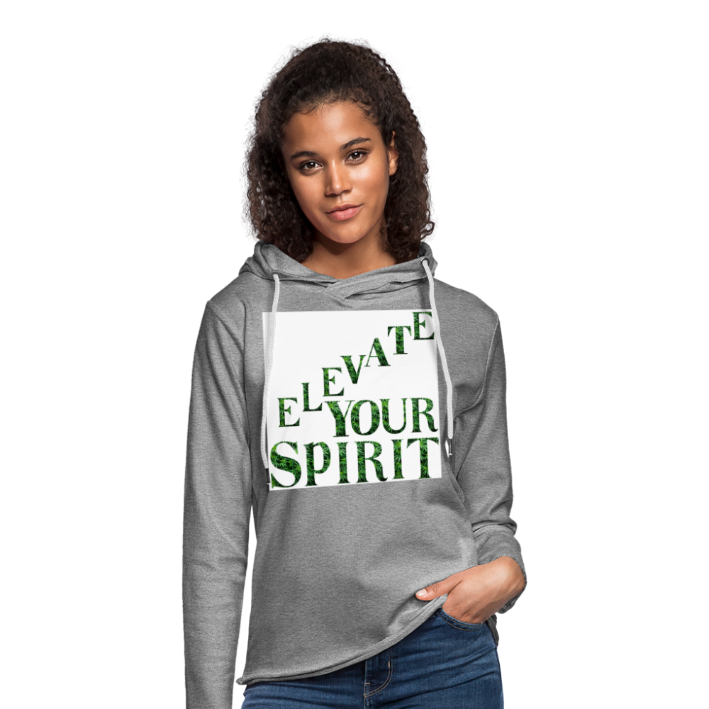 Unisex Lightweight Terry Hoodie - heather gray
