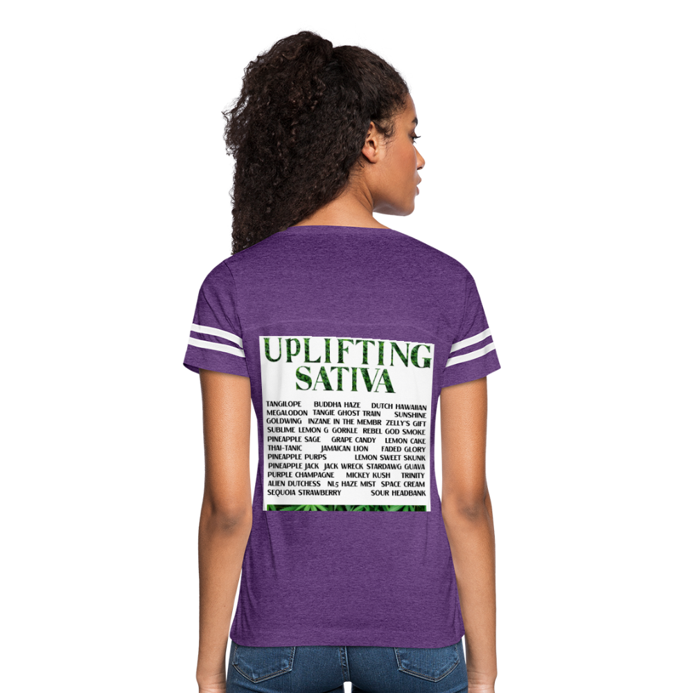 Women’s Vintage Sport T-Shirt - vintage purple/white