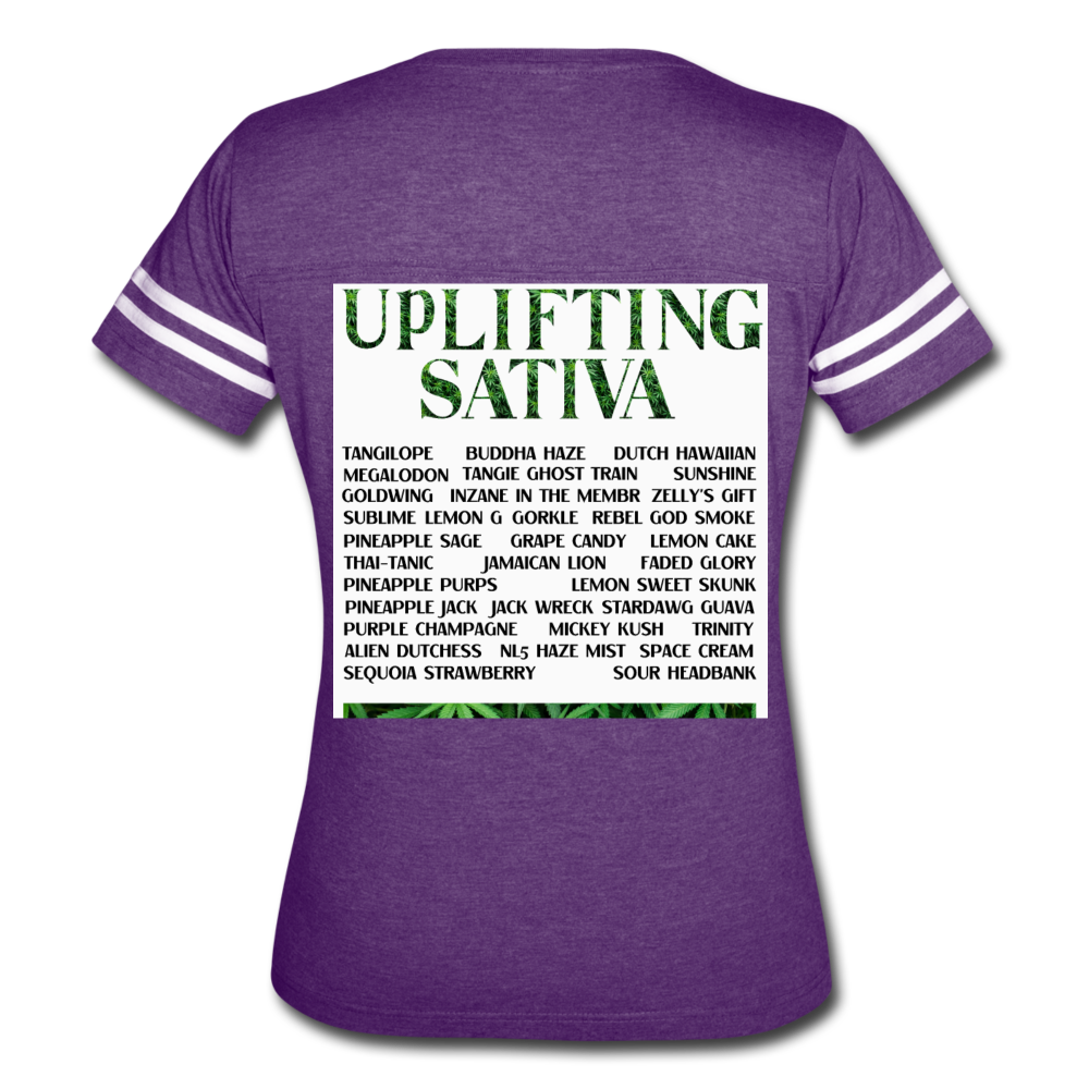 Women’s Vintage Sport T-Shirt - vintage purple/white