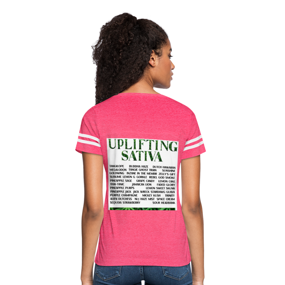 Women’s Vintage Sport T-Shirt - vintage pink/white