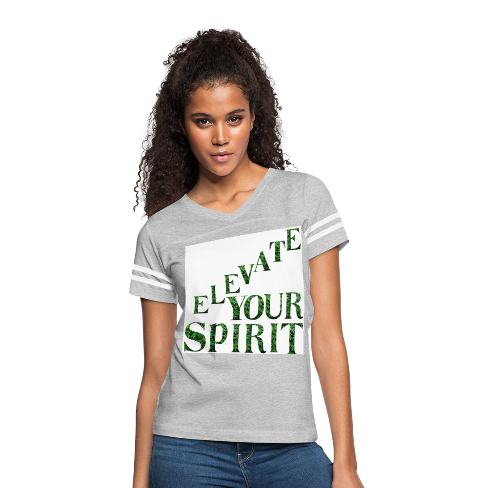 Women’s Vintage Sport T-Shirt - heather gray/white