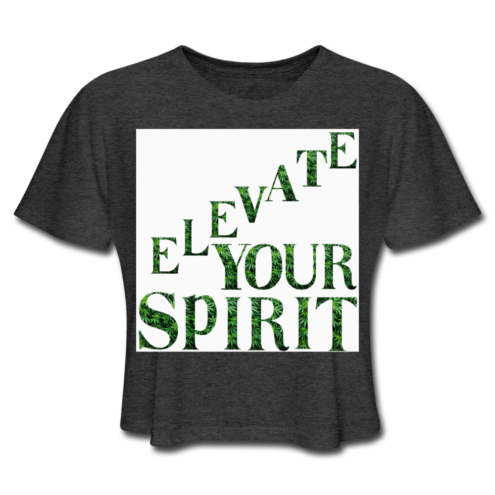 Women's Cropped T-Shirt - deep heather