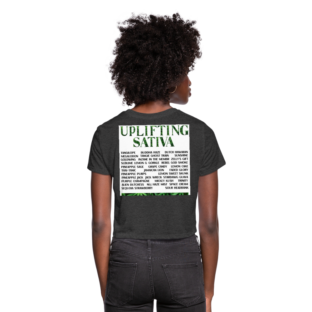 Women's Cropped T-Shirt - deep heather