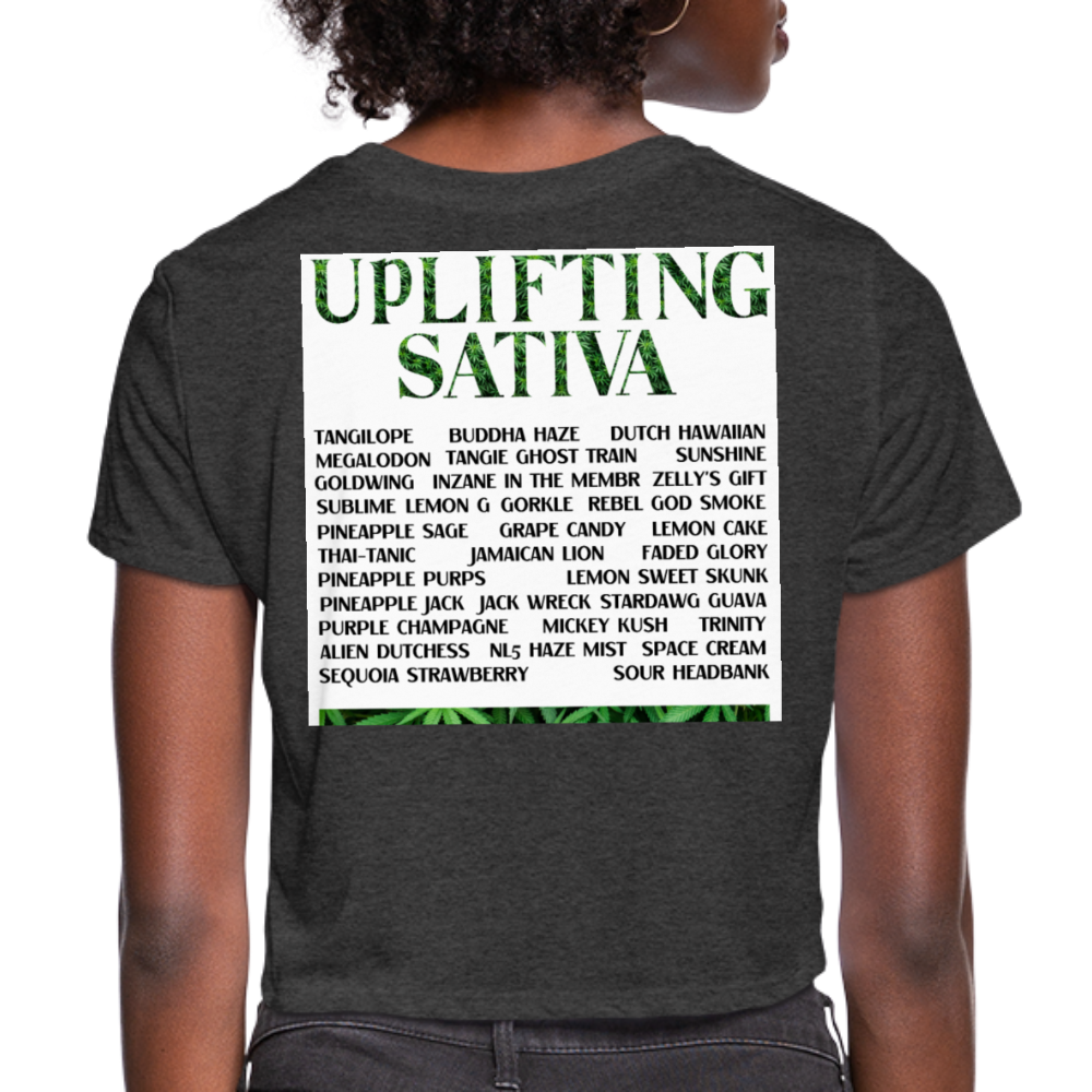 Women's Cropped T-Shirt - deep heather
