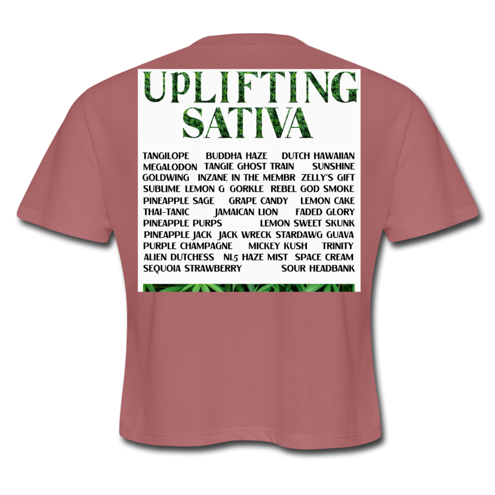 Women's Cropped T-Shirt - mauve
