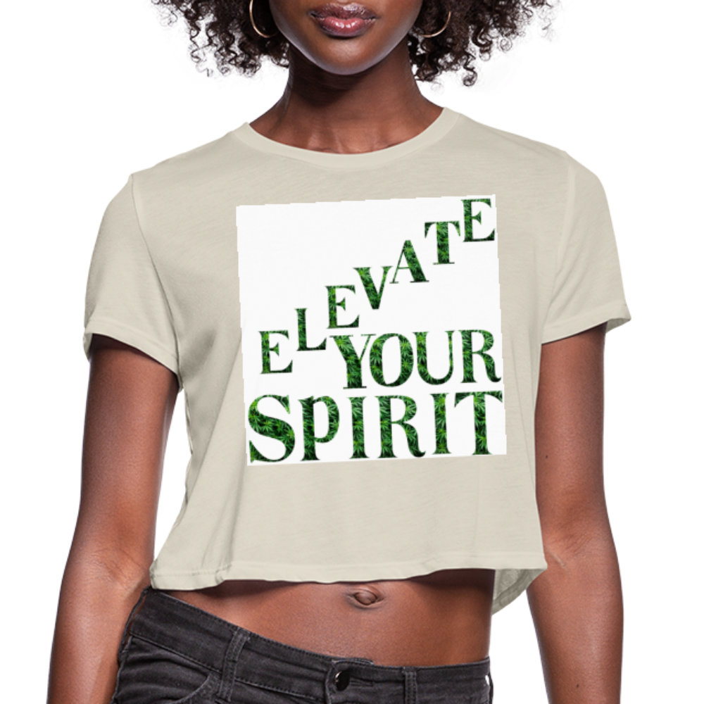 Women's Cropped T-Shirt - dust