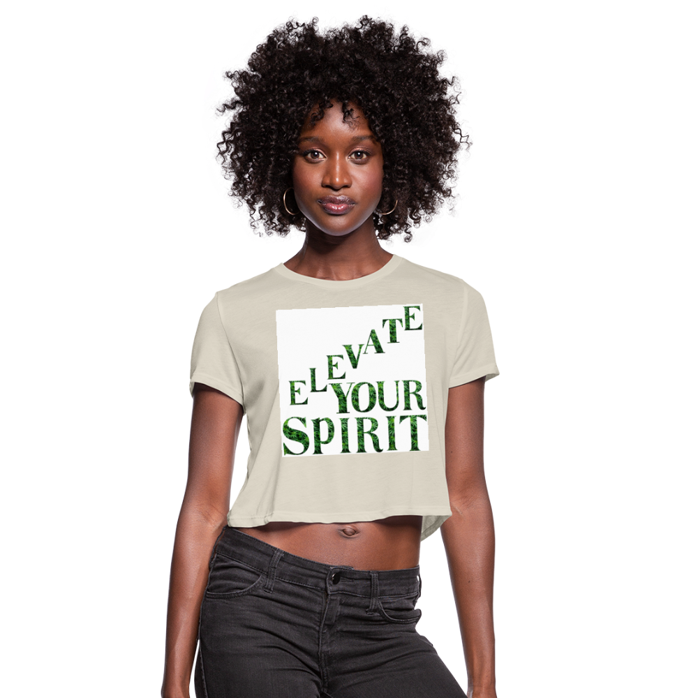 Women's Cropped T-Shirt - dust