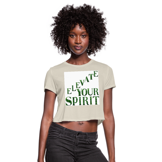Women's Cropped T-Shirt - dust
