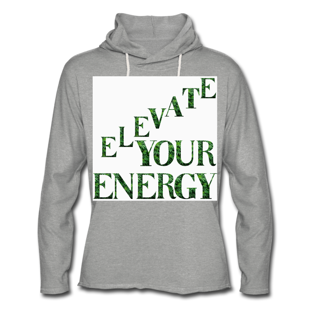 Unisex Lightweight Terry Hoodie - heather gray