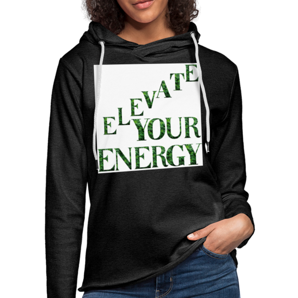 Unisex Lightweight Terry Hoodie - charcoal gray