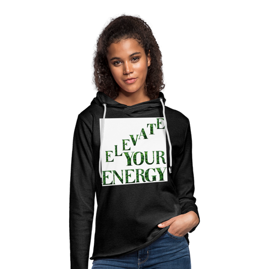 Unisex Lightweight Terry Hoodie - charcoal gray