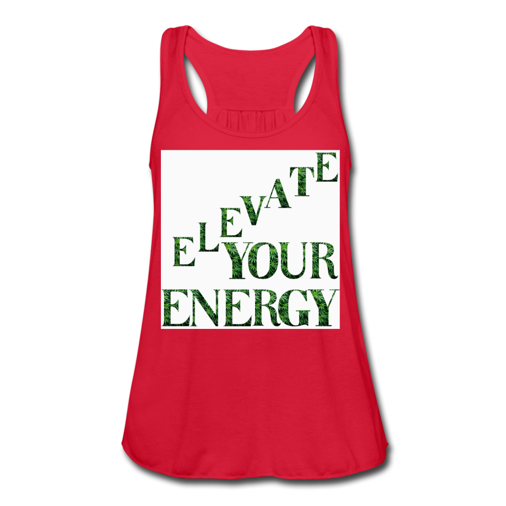 Women's Flowy Tank Top by Bella - red
