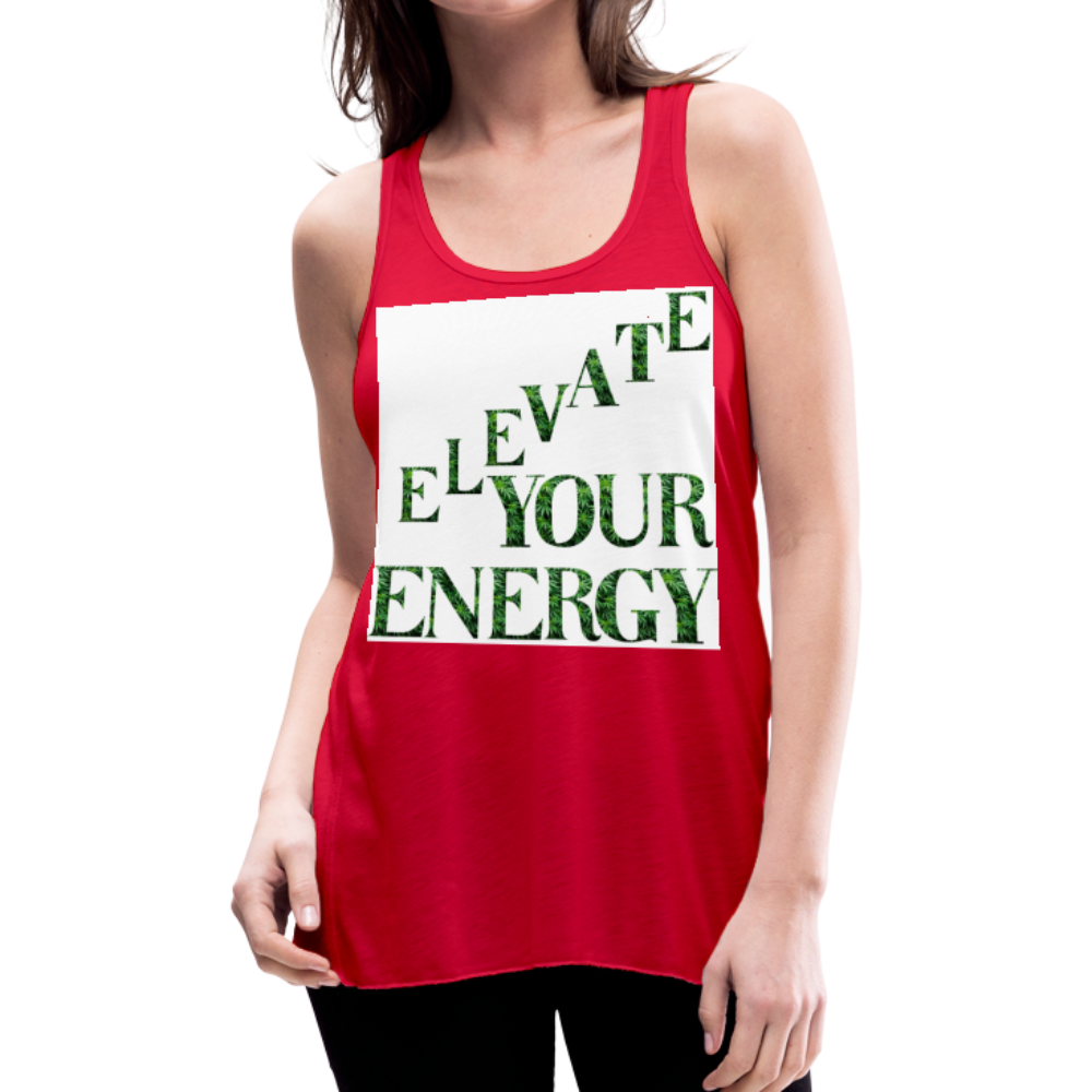 Women's Flowy Tank Top by Bella - red