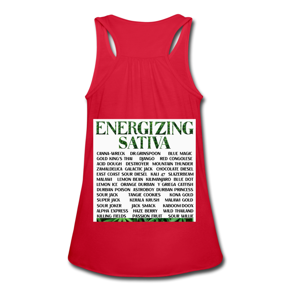 Women's Flowy Tank Top by Bella - red