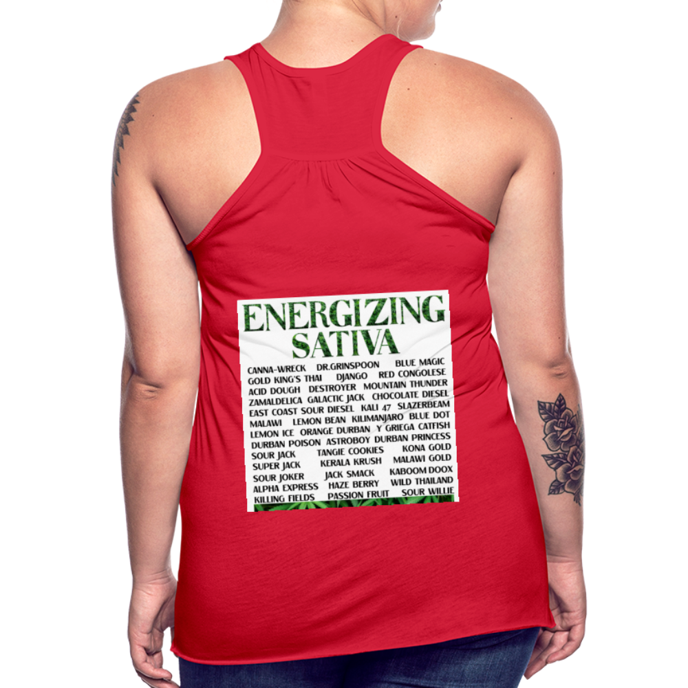 Women's Flowy Tank Top by Bella - red