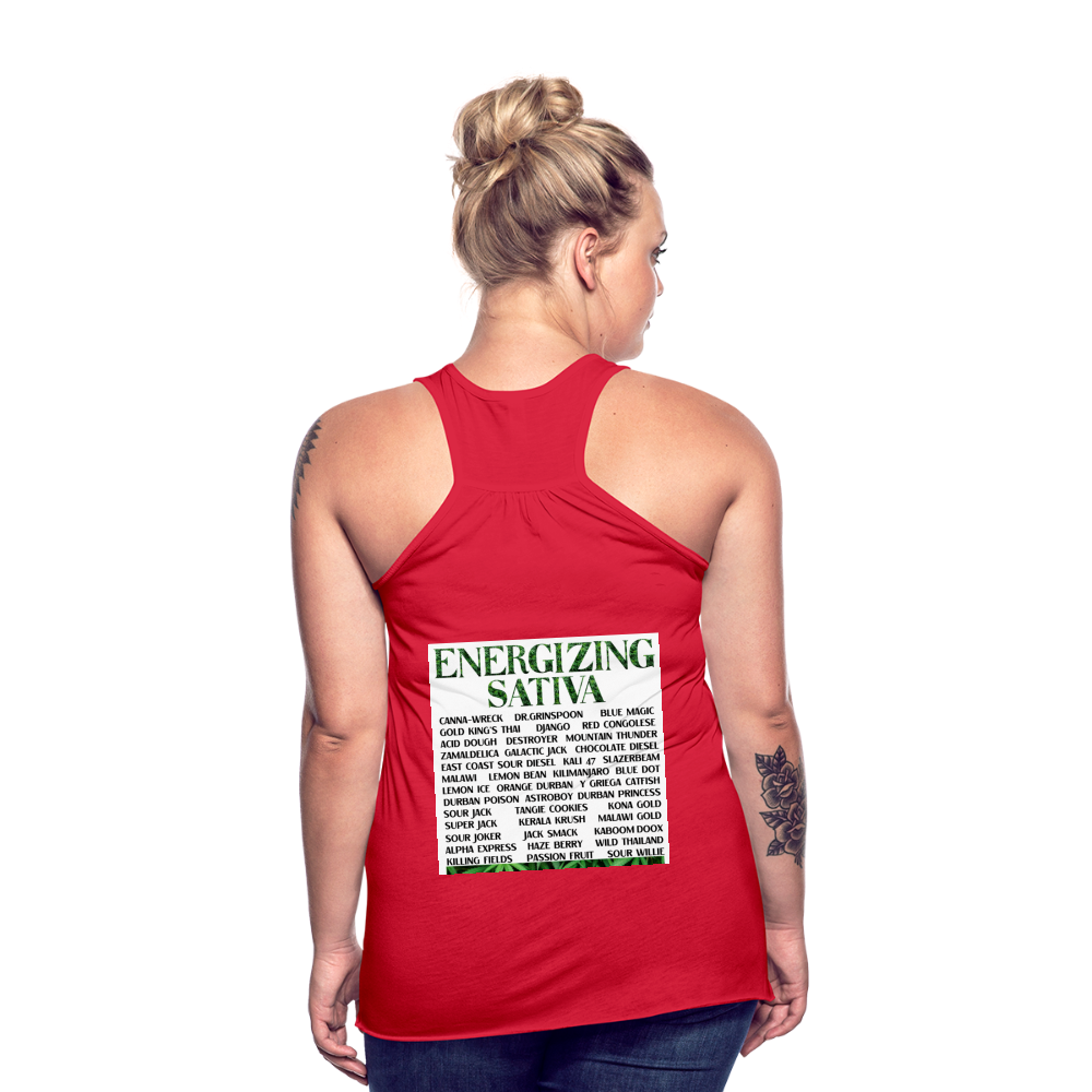 Women's Flowy Tank Top by Bella - red