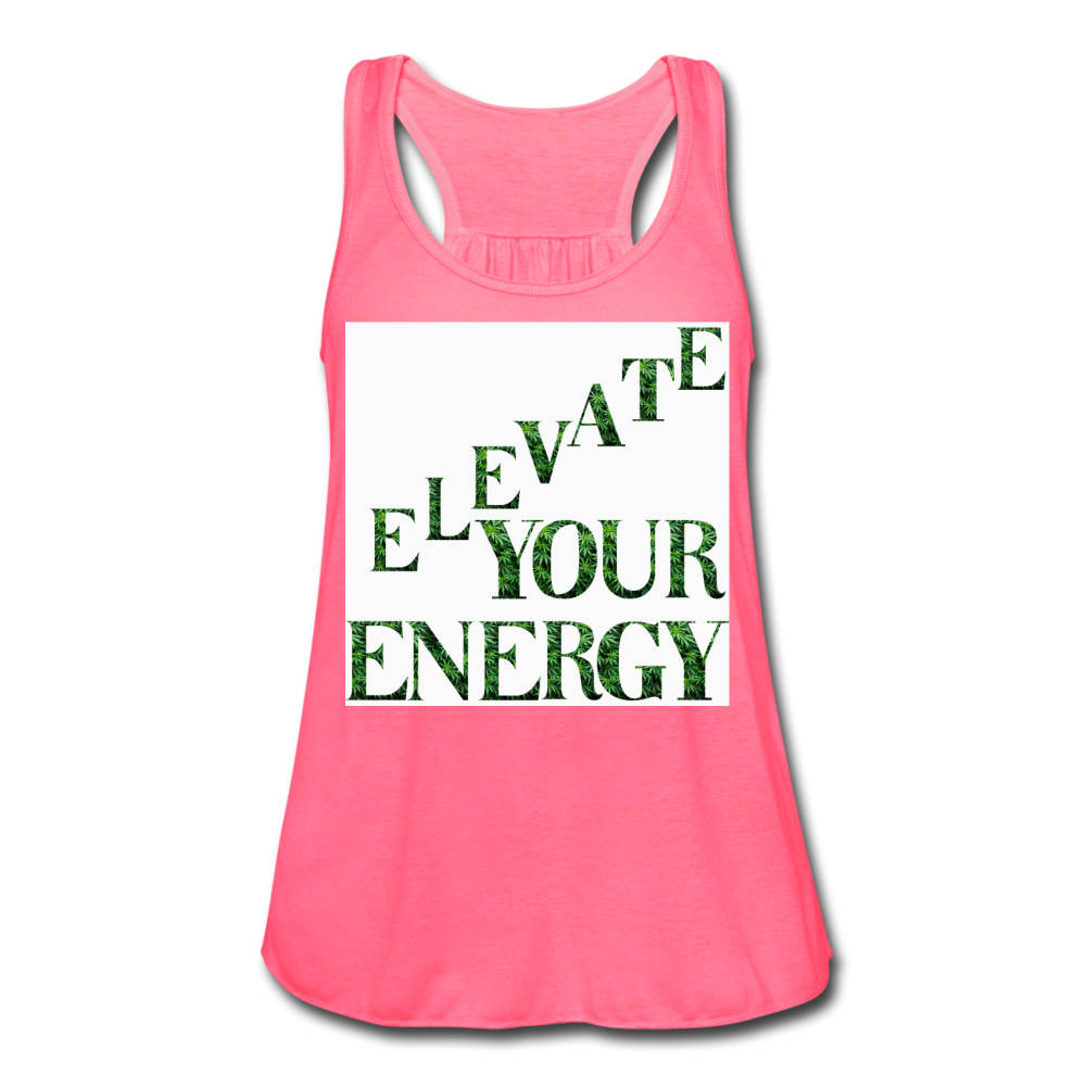 Women's Flowy Tank Top by Bella - neon pink