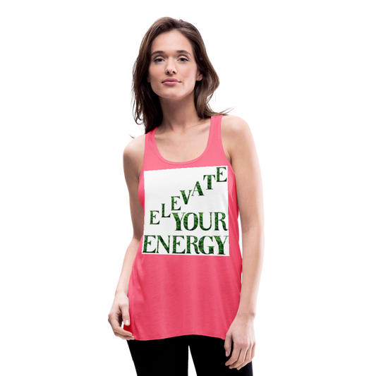 Women's Flowy Tank Top by Bella - neon pink