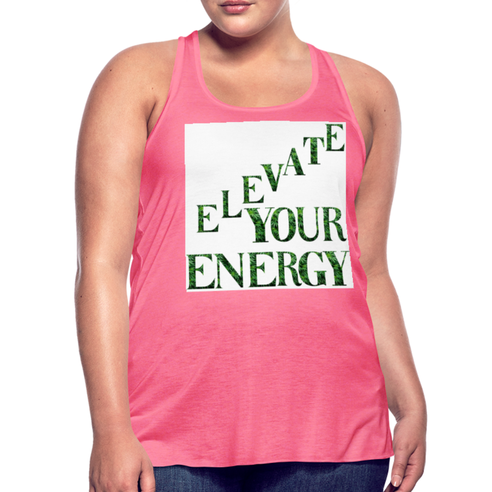 Women's Flowy Tank Top by Bella - neon pink