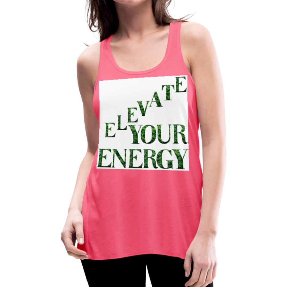 Women's Flowy Tank Top by Bella - neon pink