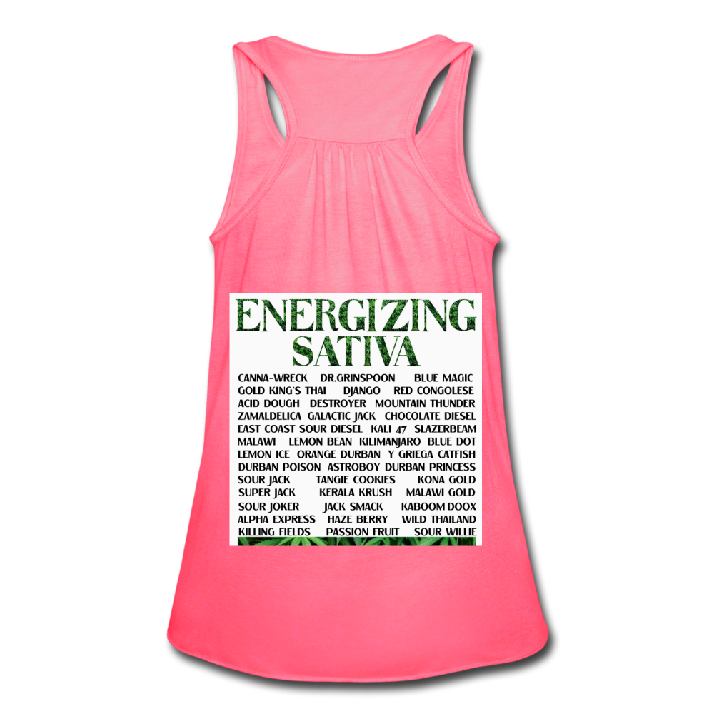 Women's Flowy Tank Top by Bella - neon pink