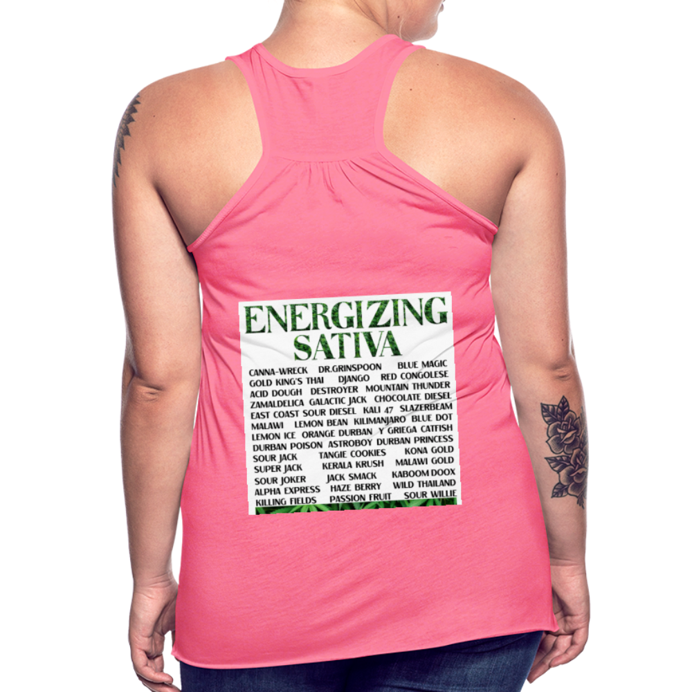Women's Flowy Tank Top by Bella - neon pink