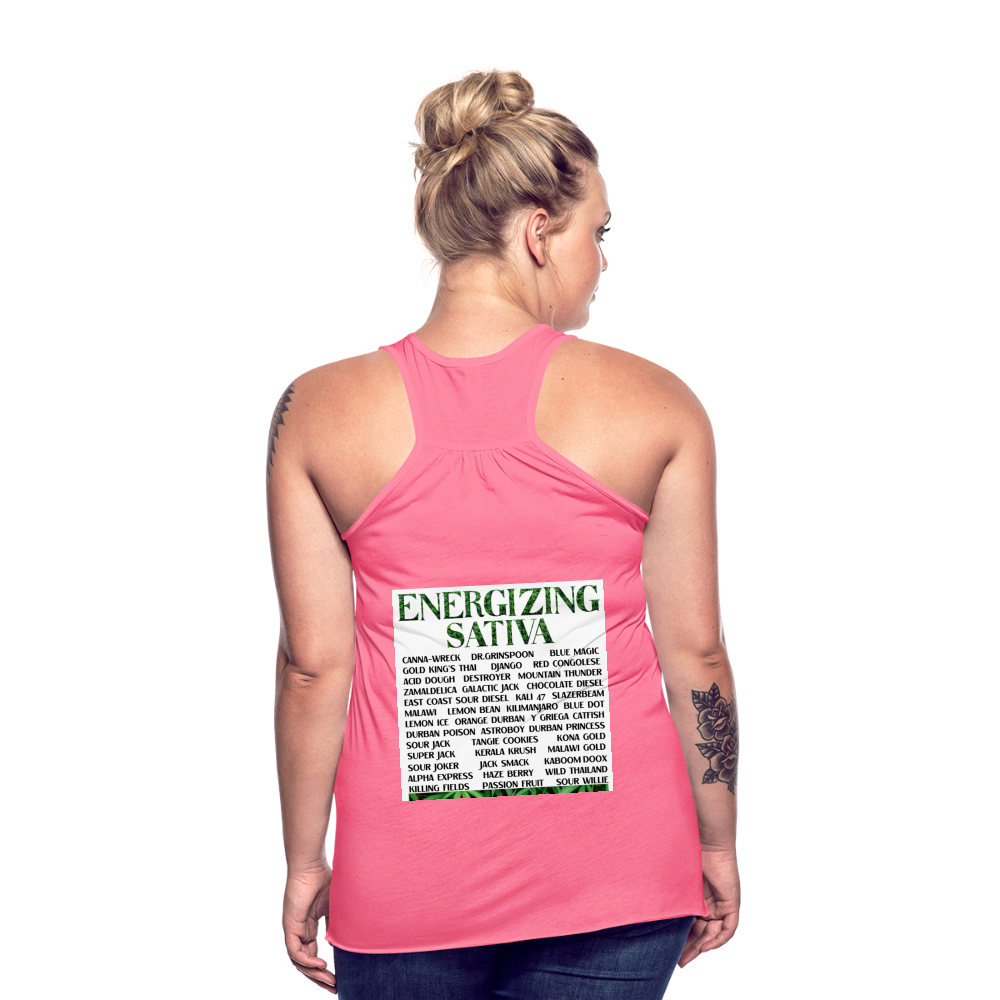 Women's Flowy Tank Top by Bella - neon pink