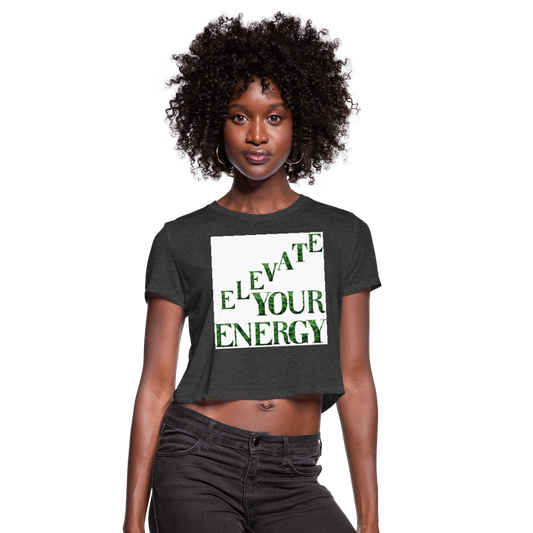 Women's Cropped T-Shirt - deep heather