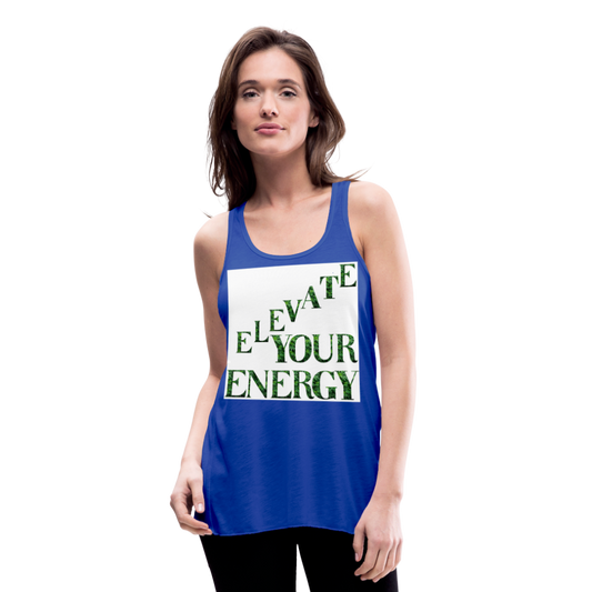 Women's Flowy Tank Top by Bella - royal blue