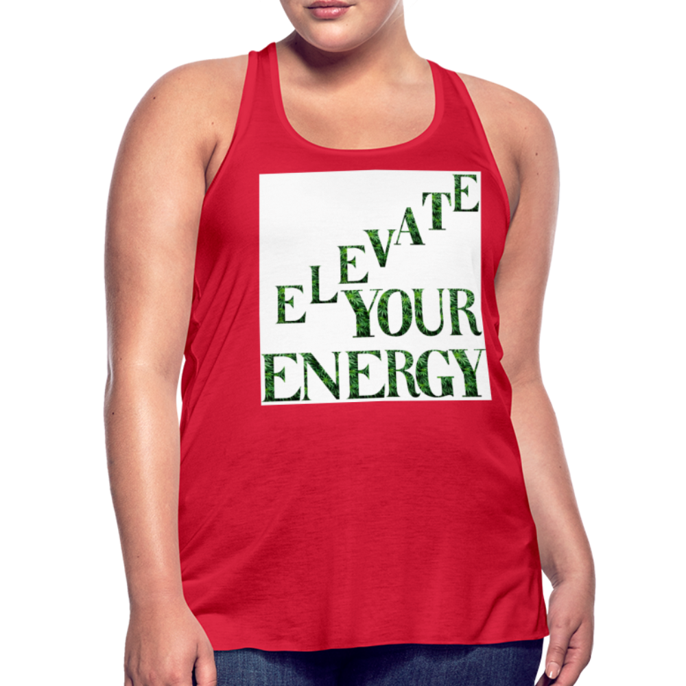 Women's Flowy Tank Top by Bella - red