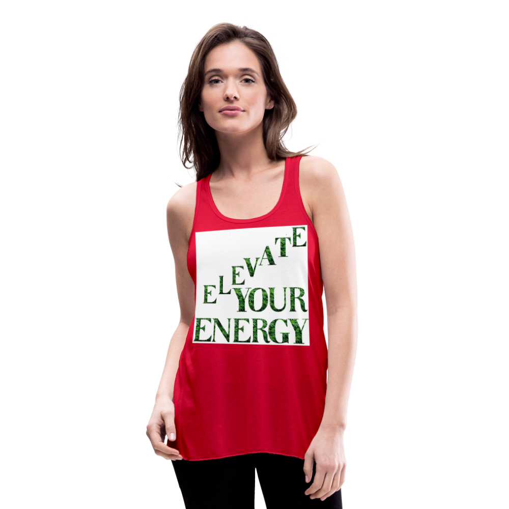 Women's Flowy Tank Top by Bella - red