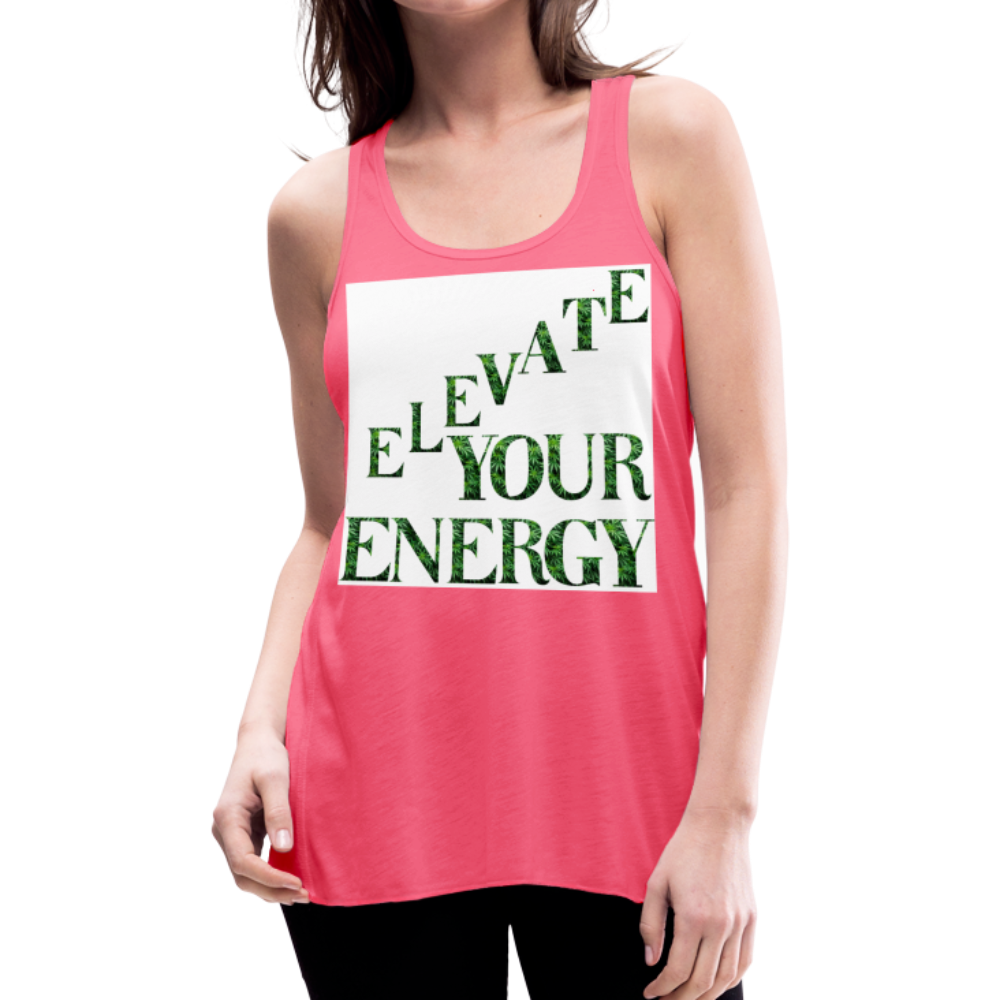 Women's Flowy Tank Top by Bella - neon pink