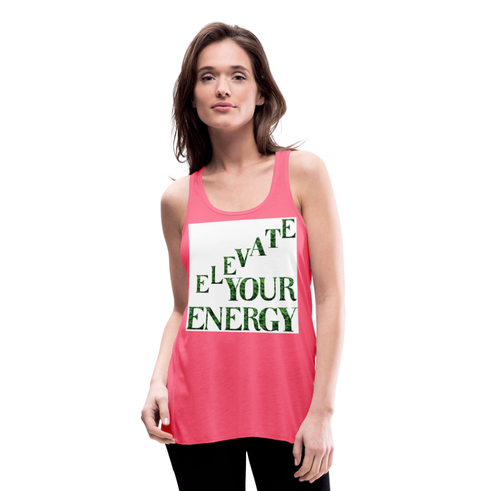 Women's Flowy Tank Top by Bella - neon pink
