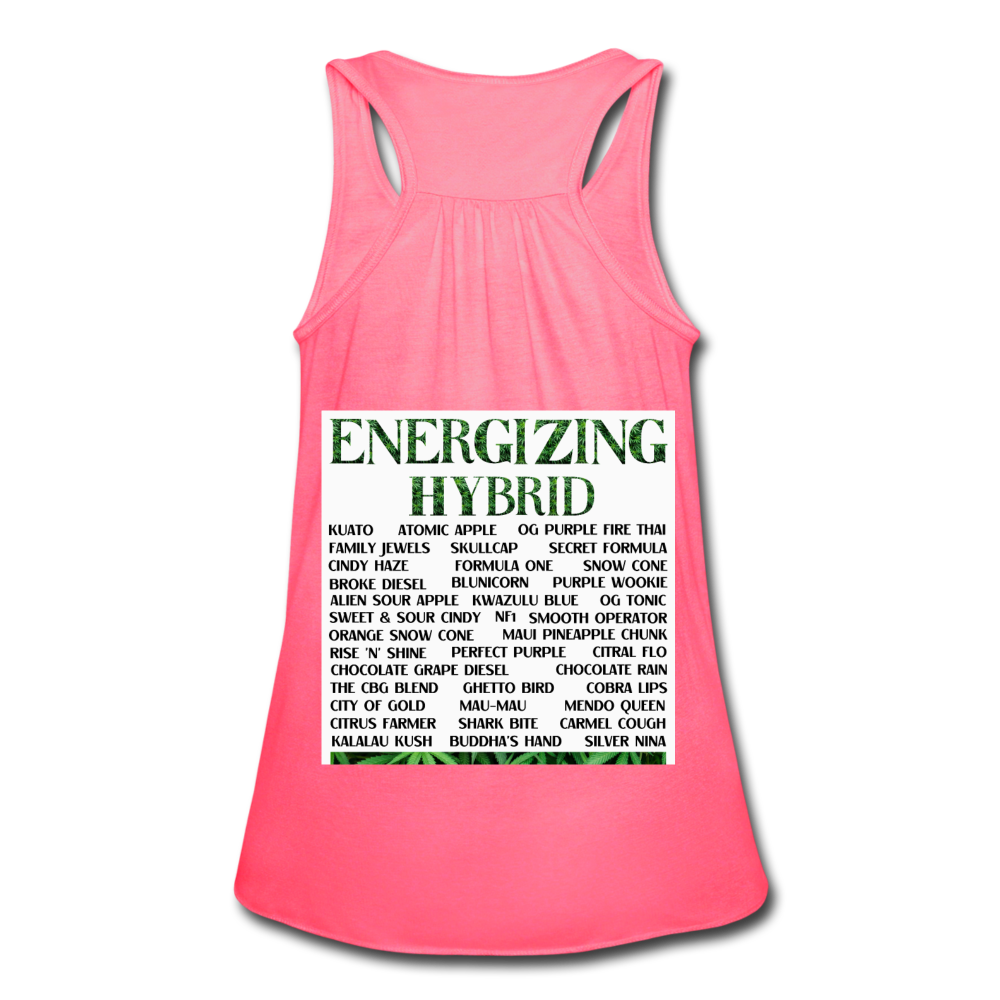 Women's Flowy Tank Top by Bella - neon pink