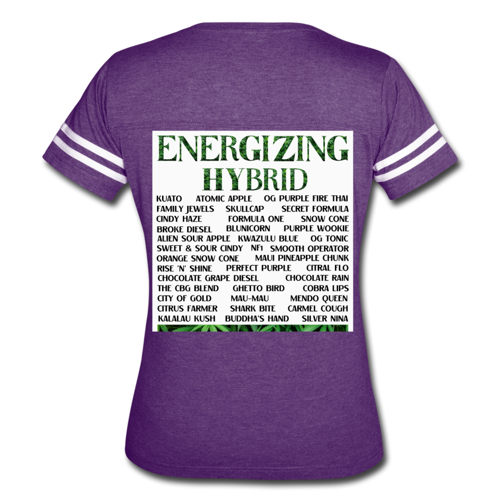 Women’s Vintage Sport T-Shirt - vintage purple/white