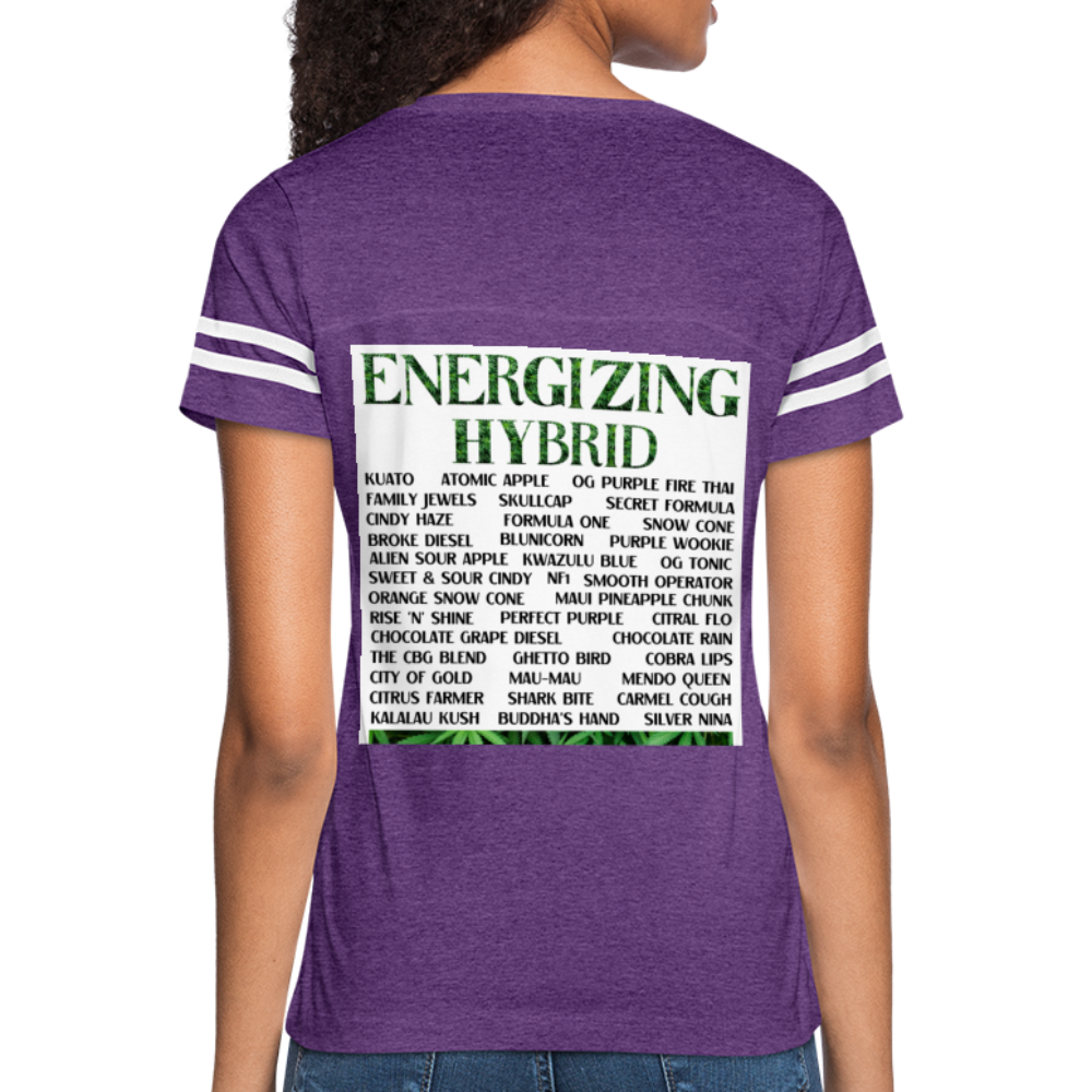 Women’s Vintage Sport T-Shirt - vintage purple/white