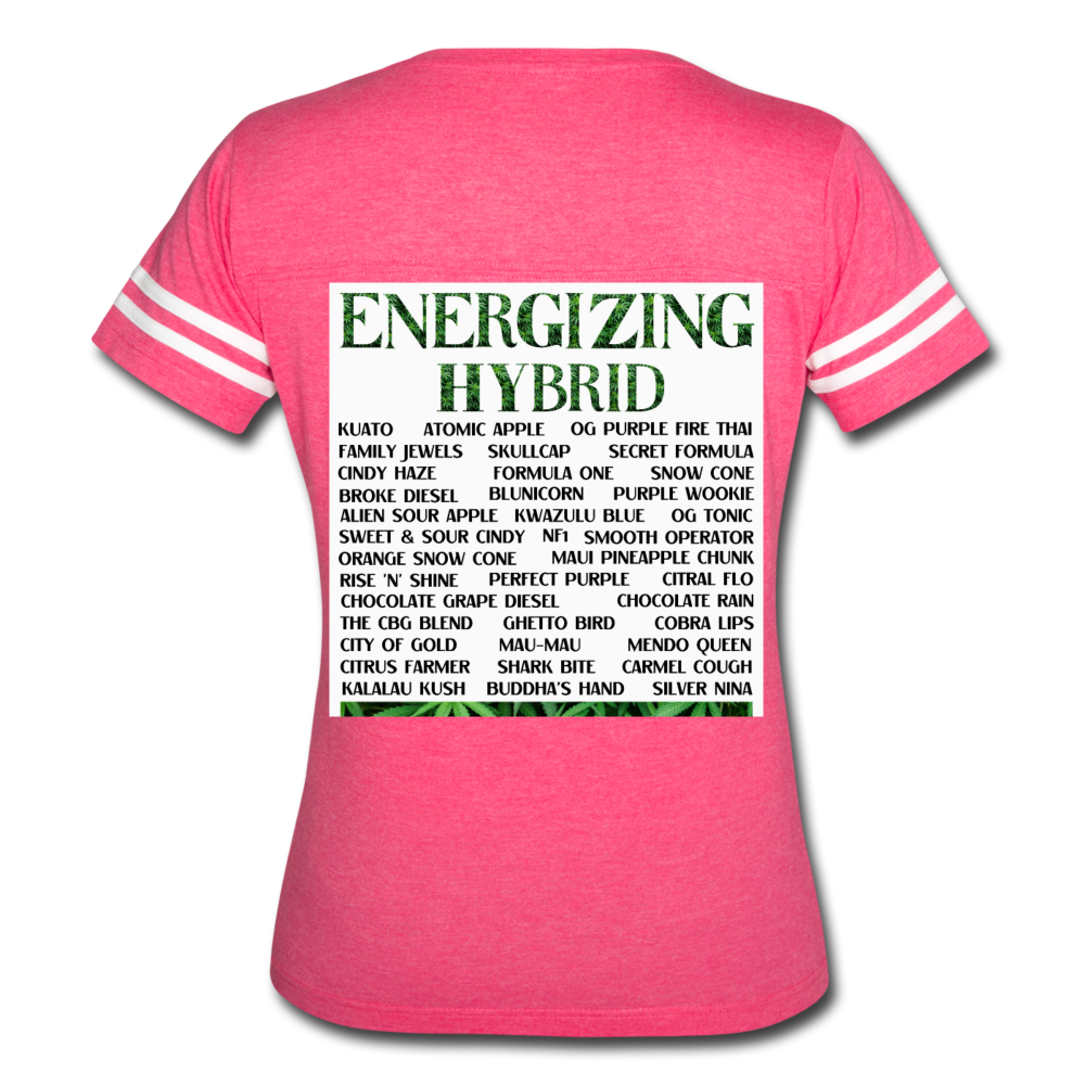 Women’s Vintage Sport T-Shirt - vintage pink/white