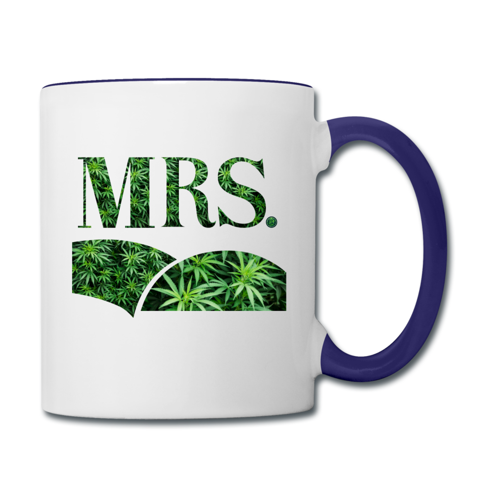 Contrast Coffee Mug - white/cobalt blue