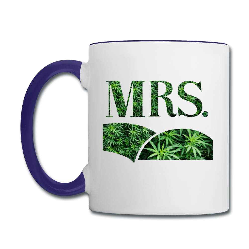 Contrast Coffee Mug - white/cobalt blue