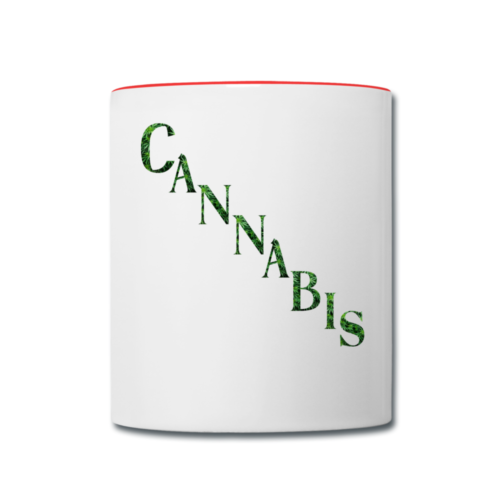 Contrast Coffee Mug - white/red
