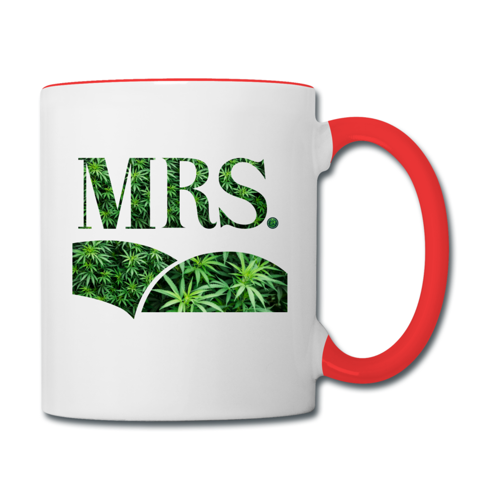 Contrast Coffee Mug - white/red
