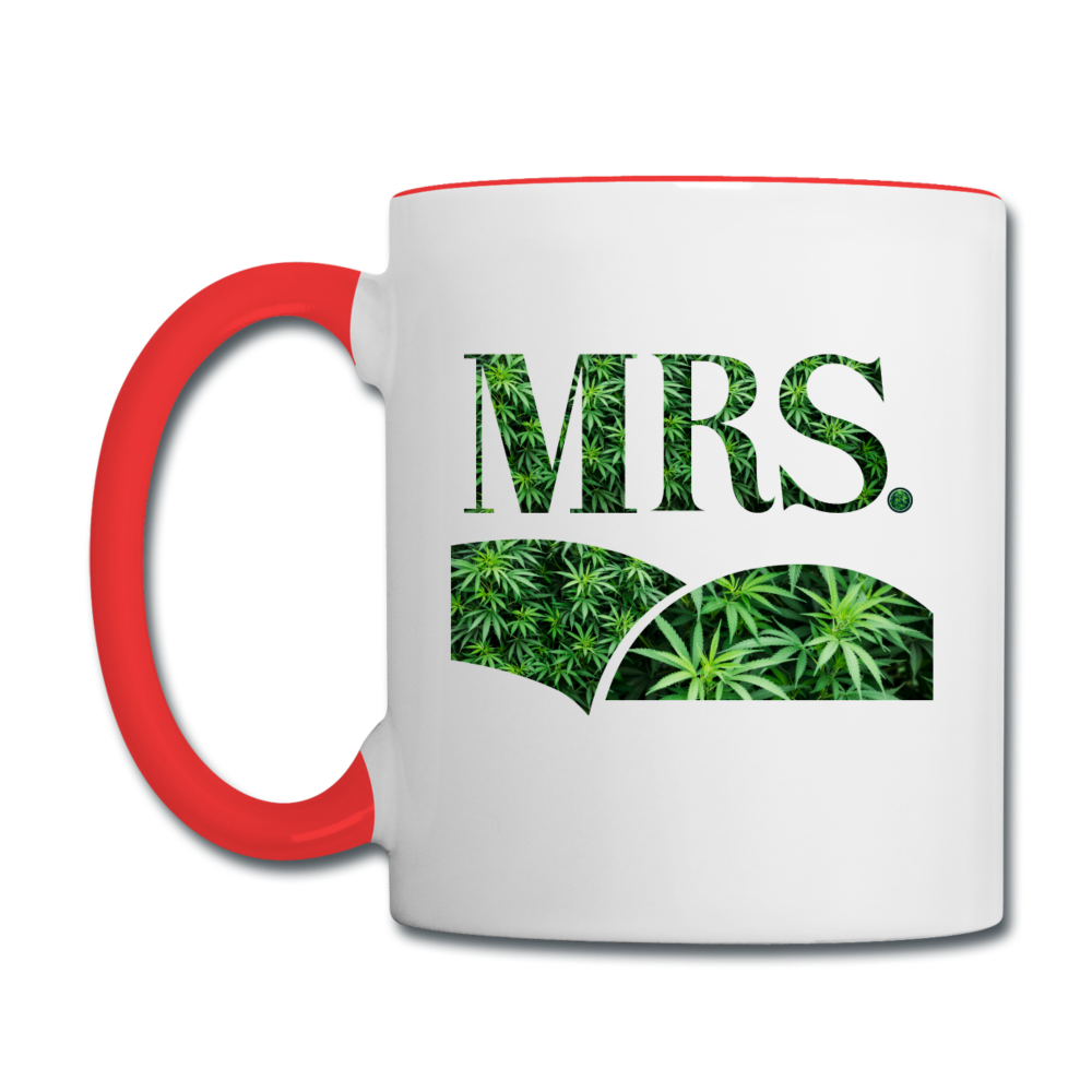Contrast Coffee Mug - white/red
