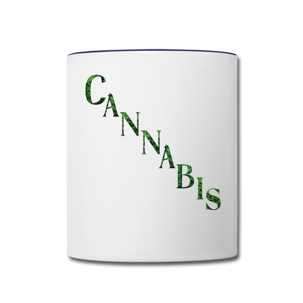 Contrast Coffee Mug - white/cobalt blue