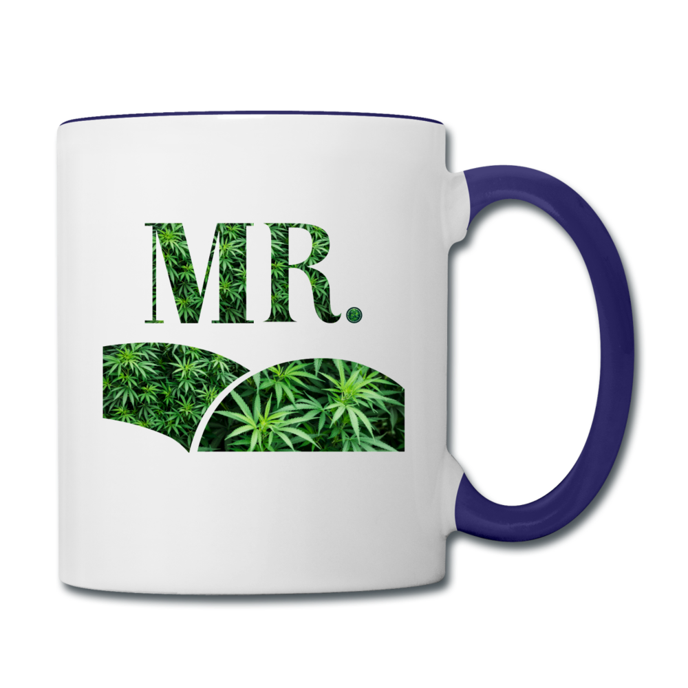 Contrast Coffee Mug - white/cobalt blue