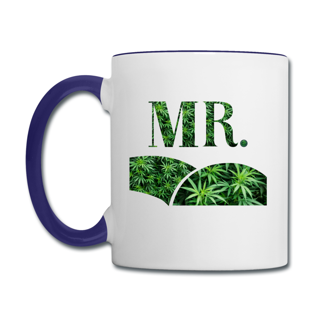 Contrast Coffee Mug - white/cobalt blue