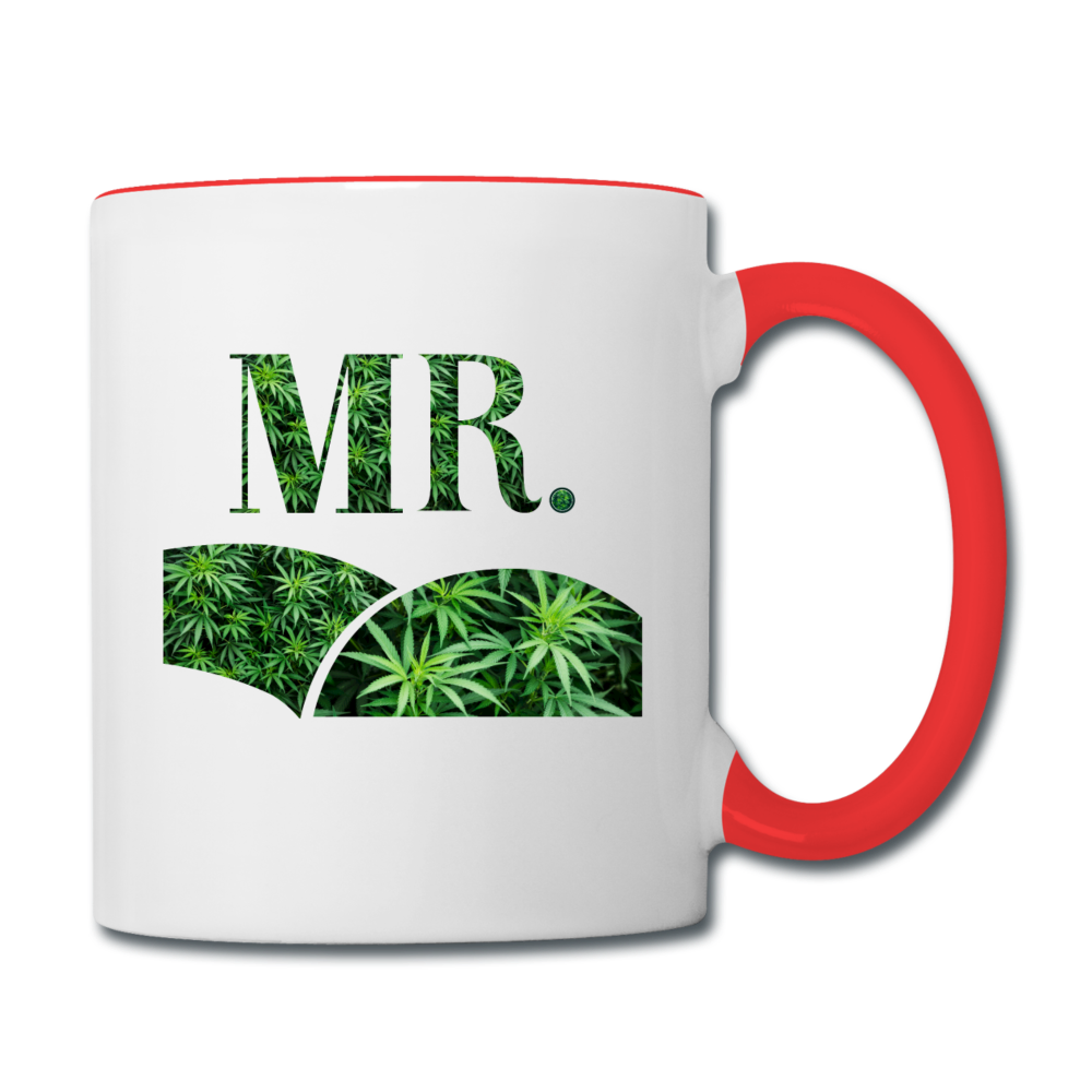Contrast Coffee Mug - white/red