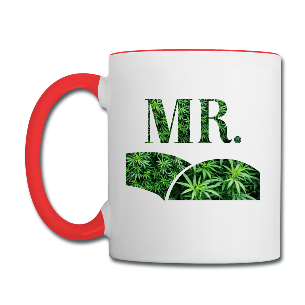 Contrast Coffee Mug - white/red