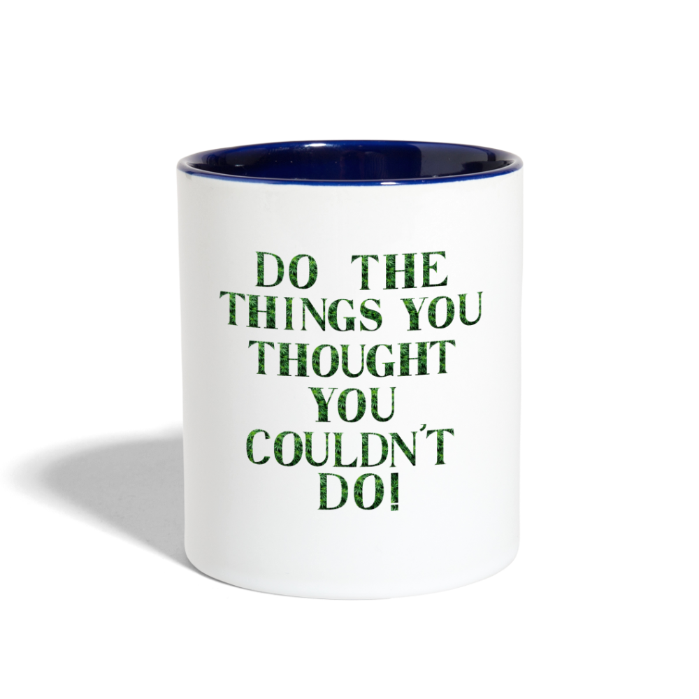 Contrast Coffee Mug - white/cobalt blue